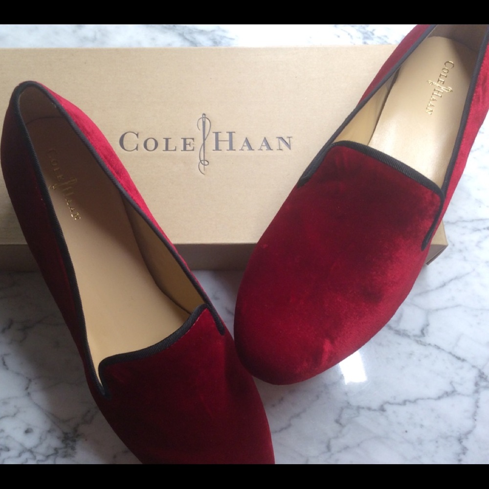 Cole Haan Velvet Loafers